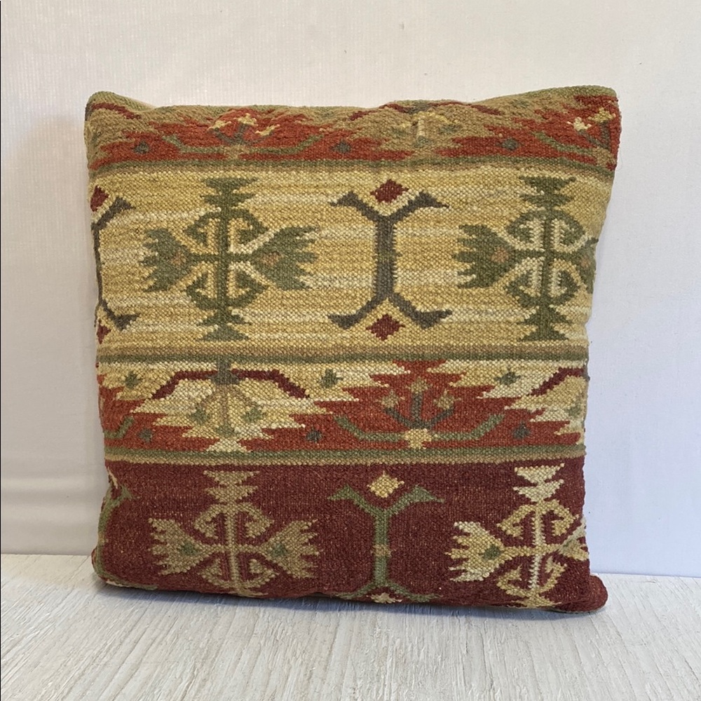 Pottery Barn Bohemian Patterned Kilim Throw Pillow